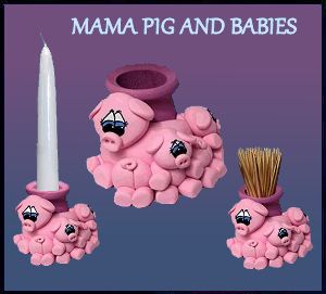 Mama Pig and Pig babies
